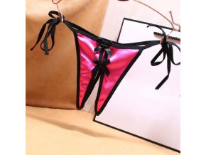 Lace up Thong Ladies Satin Open Crotch Bow Thongs Free Take Off Sexy Bow Sexy Temptation.jpg 640x640