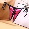 Lace up Thong Ladies Satin Open Crotch Bow Thongs Free Take Off Sexy Bow Sexy Temptation.jpg 640x640