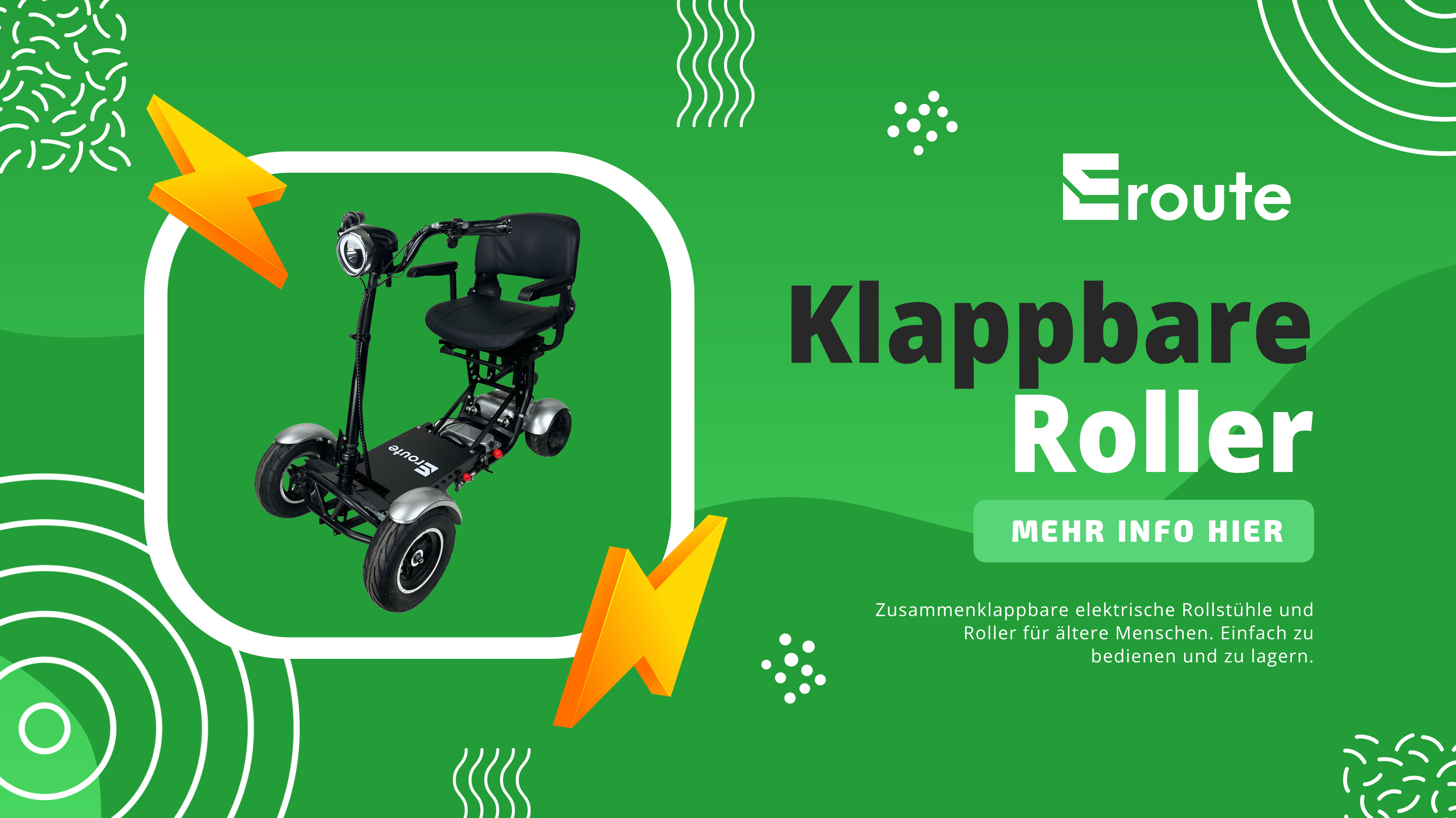 Klappbare Elektroroller