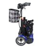 Zusammenklappbarer Elektroroller für Senioren Eroute FOLD 2 Li ion, blau (3)