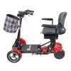 Elektrische Senioren Roller Eroute FOLD 2 Pro Li Ion faltbar, rot (2)