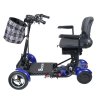 Skládací elektrický skútr pro seniory Eroute FOLD 2 Pro Li ion, modrá (2)