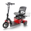 Skládací elektrická tříkolka pro seniory Eroute FOLD 7 Li ion, červená (1)