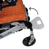 Elektrický invalidní vozík skládací Eroute 8000R s automatickým polohováním opěradla, oranžová (7)