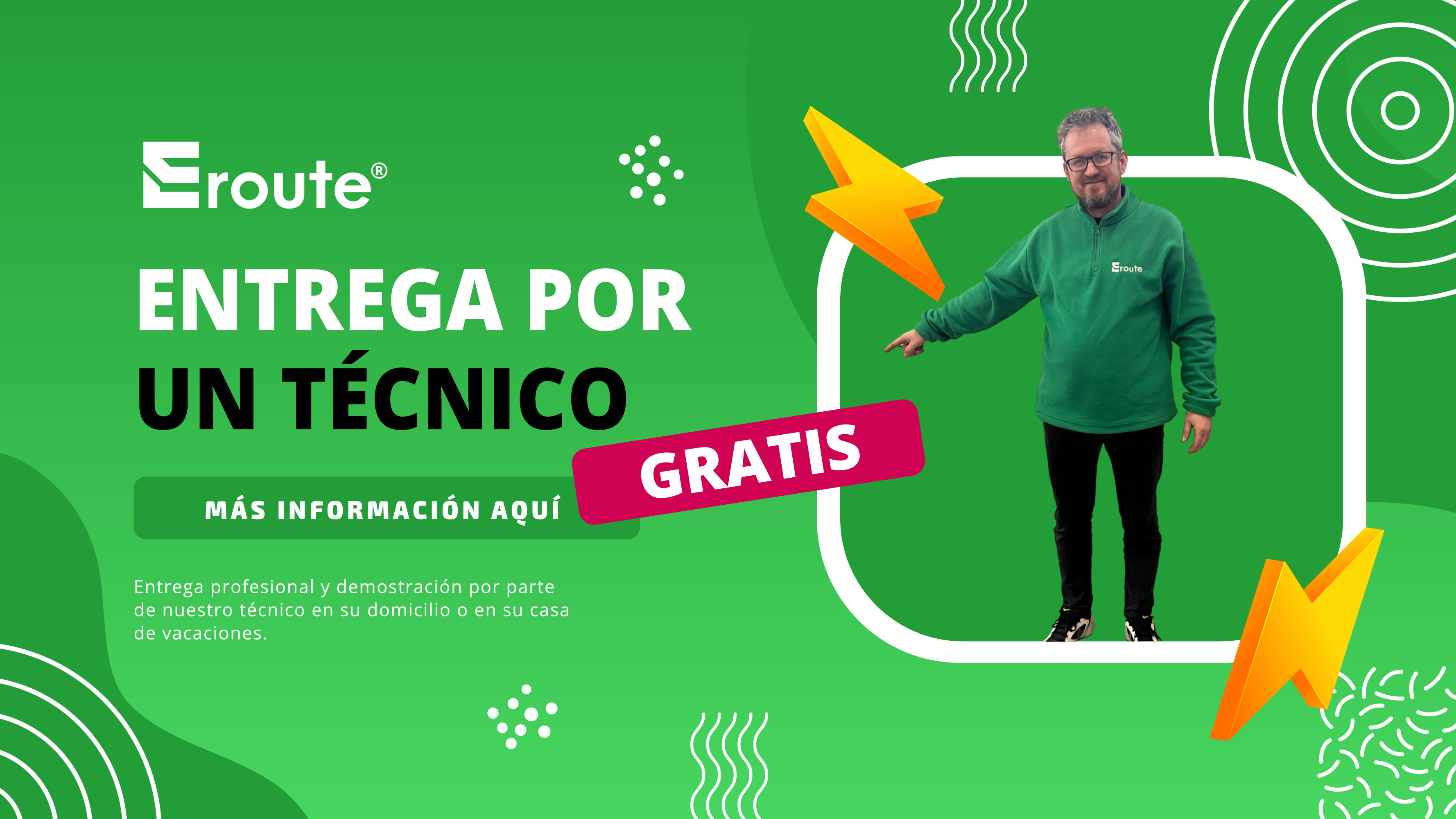 Entrega por parte de un técnico