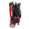 Scooter eléctrico para personas mayores con plegado automático Eroute FOLD 4 Li ion, rojo (3)