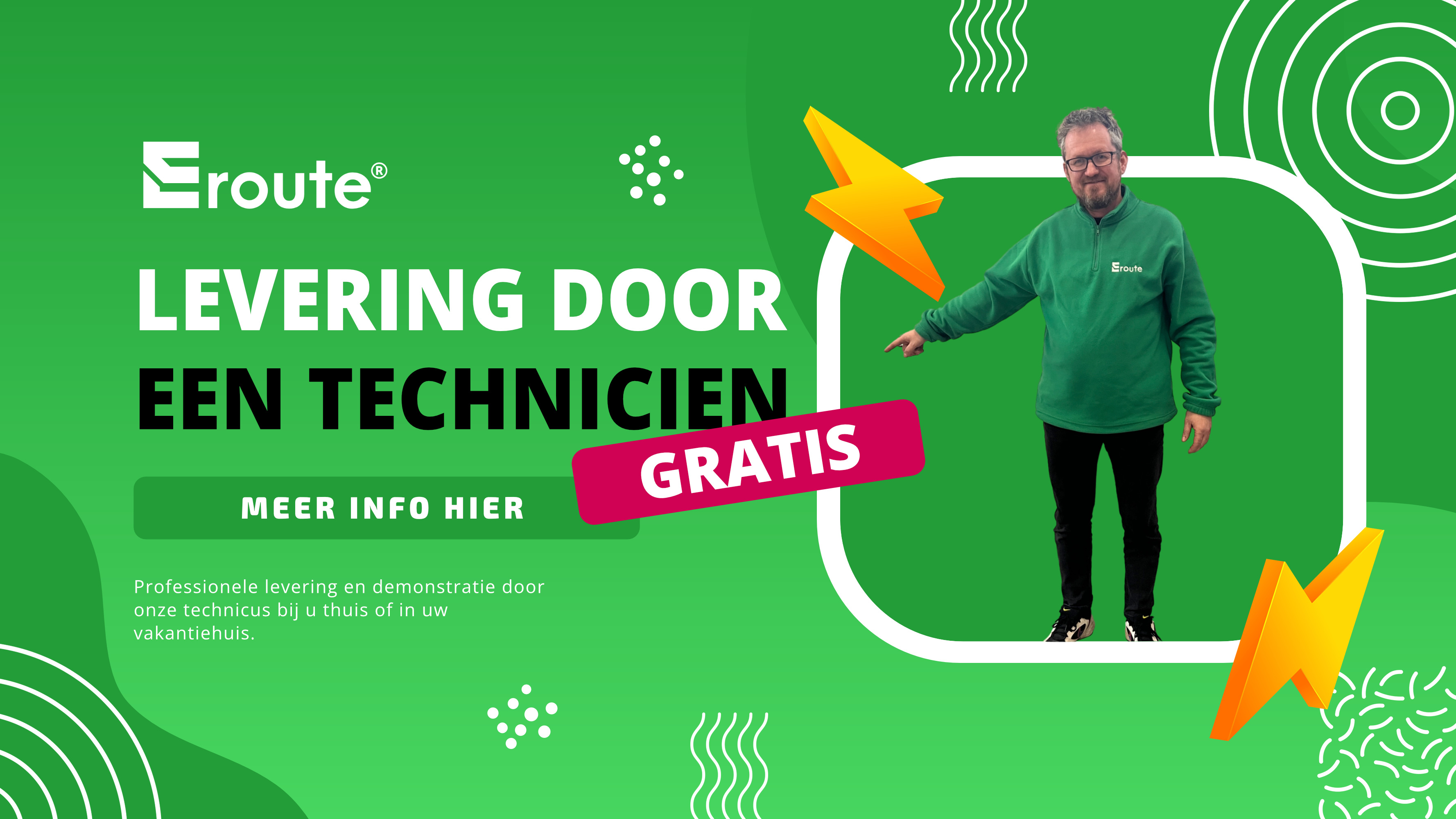 Levering door een technicus