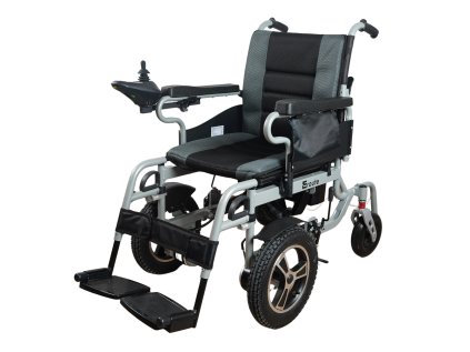 Scaun cu rotile electric pliabil Eroute 6005 roți din față mărite (1)