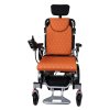 Elektrický invalidní vozík skládací Eroute 8000R s automatickým polohováním opěradla, oranžová (4)