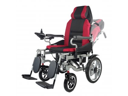 Skladací elektrický invalidný vozík Eroute 5003 XL s polohovaním operadla (1)
