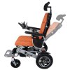 Elektrický skladací invalidný vozík Eroute 8000R s automatickým polohovaním operadla, oranžový (9)