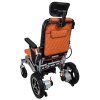 Elektrický skladací invalidný vozík Eroute 8000S, oranžový (5)