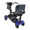 Zusammenklappbarer Elektroroller für Senioren Eroute FOLD 2 Pro Li ion, blau (4)