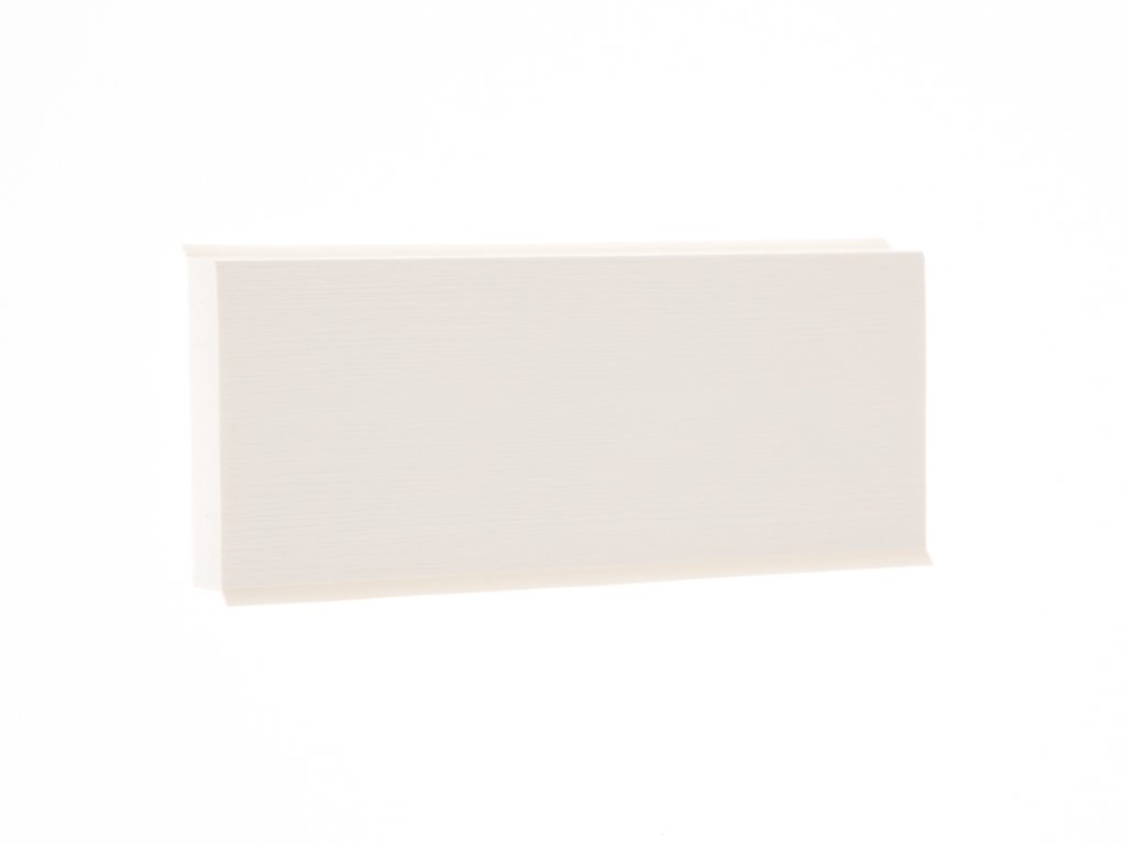 Soklová lišta pvc Q 12-60 B  kartáčovaná Bolta 10645 - 0101 Bílá