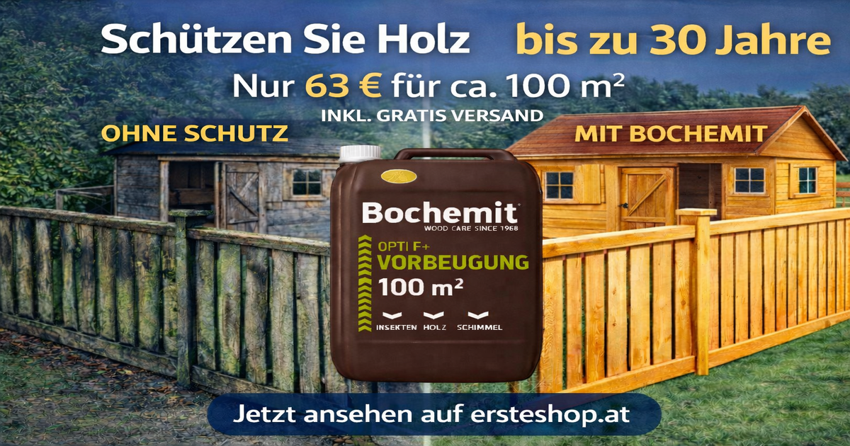 Bochemit Opti F – bis zu 30 Jahre Schutz für Holz (und überraschend günstig)