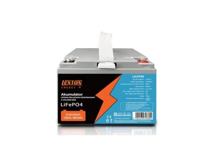 LiFePO4-Batterie 12,8V 30Ah LEXTON LXLFP30 mit BMS