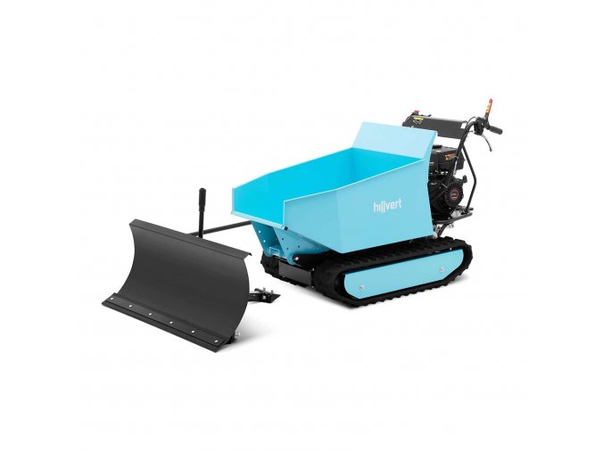HT-MD-500-SET Motor-Schubkarre / Kipper - auf Raupen - bis 500 kg - 6 kW Benzinmotor - inklusive Schneepflug