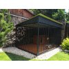 Hundevoliere STANDARD 2,9 x 2m - alle Seiten vollständig geöffnet