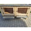 Kaninchenstall aus Massivholz 2 Kaninchenställe