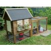 Hühnerstall Gaby brown für 6-8 Hühner (Typ Mit einem Auslauf von 1,4 Meter)