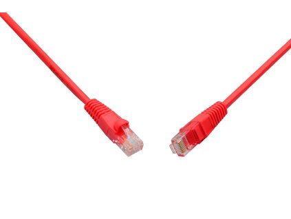 Patch kabel CAT6 UTP PVC 1m červený snag-proof C6-114RD-1MB