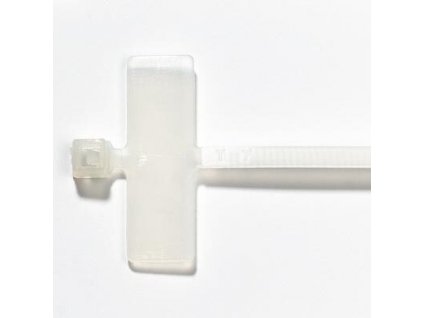 Stahovací pásek s popisovatelným štítkem, 2,4 x 103 mm, bílý, SXSPS-103-WH
