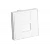 SIGNAMAX modul French style 45x45mm pro 1 keystone, 90°, bílý, dvířka, SCM-1-FR