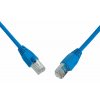Patch kabel CAT5E SFTP PVC 1m modrý snag-proof C5E-315BU-1MB