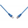 Patch kabel CAT6 UTP PVC 0,5m modrý snag-proof C6-114BU-0,5MB