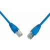 Patch kabel CAT6 SFTP PVC 0,5m modrý snag-proof C6-315BU-0,5MB