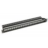 10G modulární neosazený patch panel Solarix 24 portů STP černý 1U SX24M-0-STP-BK