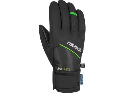 Lyžiarske rukavice Reusch Luke R-tex XT black/neon green