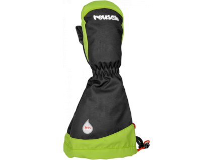 Detské lyžiarske rukavice Reusch Walter R-TEX® XT MITTEN black/neon green