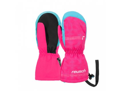 Detské lyžiarske rukavice Reusch Maxi R-TEX XT Mitten pink/bachelor button