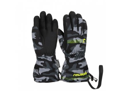 Detské lyžiarske rukavice Reusch Maxi R-TEX XT black/grey