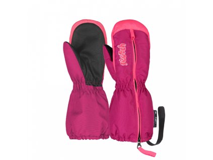 Detské lyžiarske rukavice Reusch Tom Mitten purple/pink