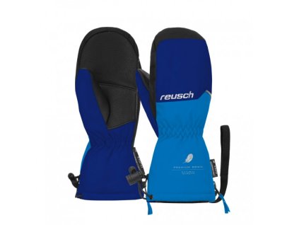 Detské lyžiarske rukavice Reusch Jerry Down R-TEX XT Mitten surf the web/blue