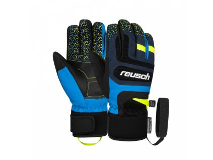 Juniorské lyžiarske rukavice Reusch Chris R-Tex XT Junior dress blue/blue/yellow