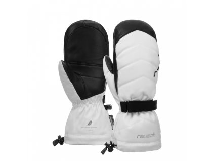Dámske lyžiarske rukavice Reusch Nadia R-TEX XT Mitten white/black