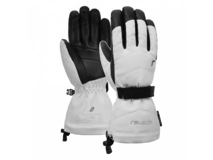 Dámske lyžiarske rukavice Reusch Nadia R-TEX XT white/black