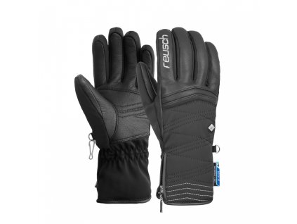 Dámske lyžiarske rukavice Reusch Amelie R-TEX XT black/silver