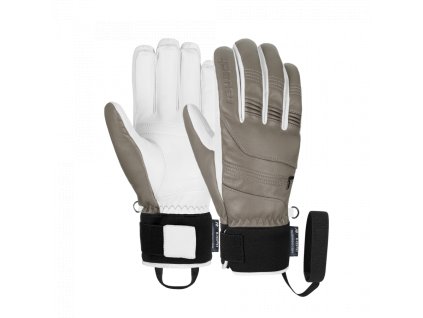 Pánske Lyžiarske rukavice freeride Reusch Highland R-Tex XT white/light