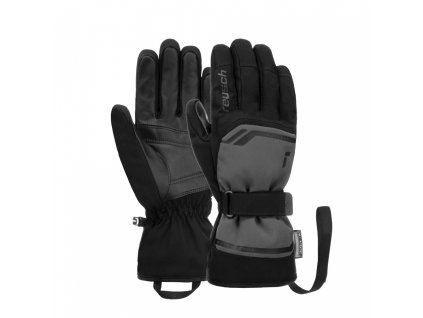 Pánske Lyžiarske rukavice Reusch Primus R-TEX XT frost gray/black