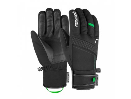 Pánske Lyžiarske rukavice Reusch Luca R-TEX XT black/green