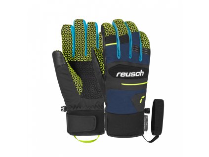 Pánske Lyžiarske rukavice Reusch Scorpion R-Tex XT black/dress blue/safety yellow