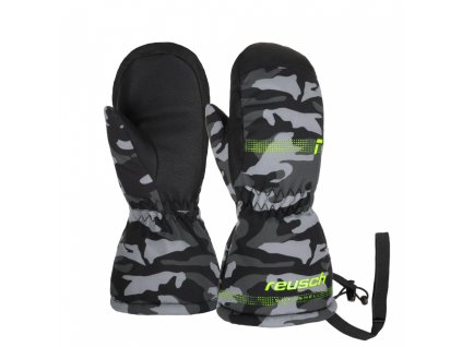 Detské lyžiarske rukavice Reusch Maxi R-TEX XT Mitten black/grey