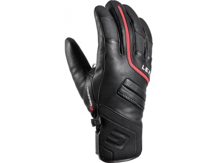 Lyžiarske rukavice Leki Phoenix 3D black-red