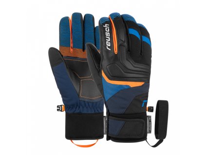 Pánske Lyžiarske rukavice Reusch Strike R-TEX XT dress blue/orange
