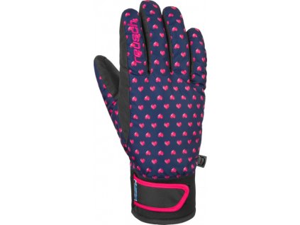 Detské lyžiarske rukavice Reusch Iris R-tex XT dress blue/virtual pink