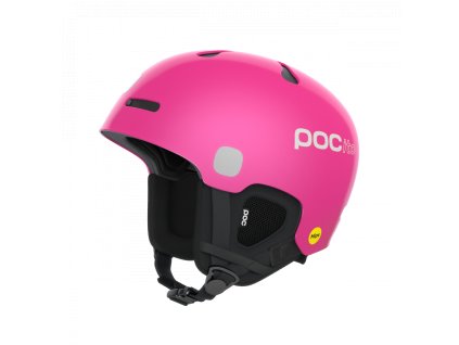 Detská lyžiarska prilba POCito Auric Cut Mips fluorescent pink